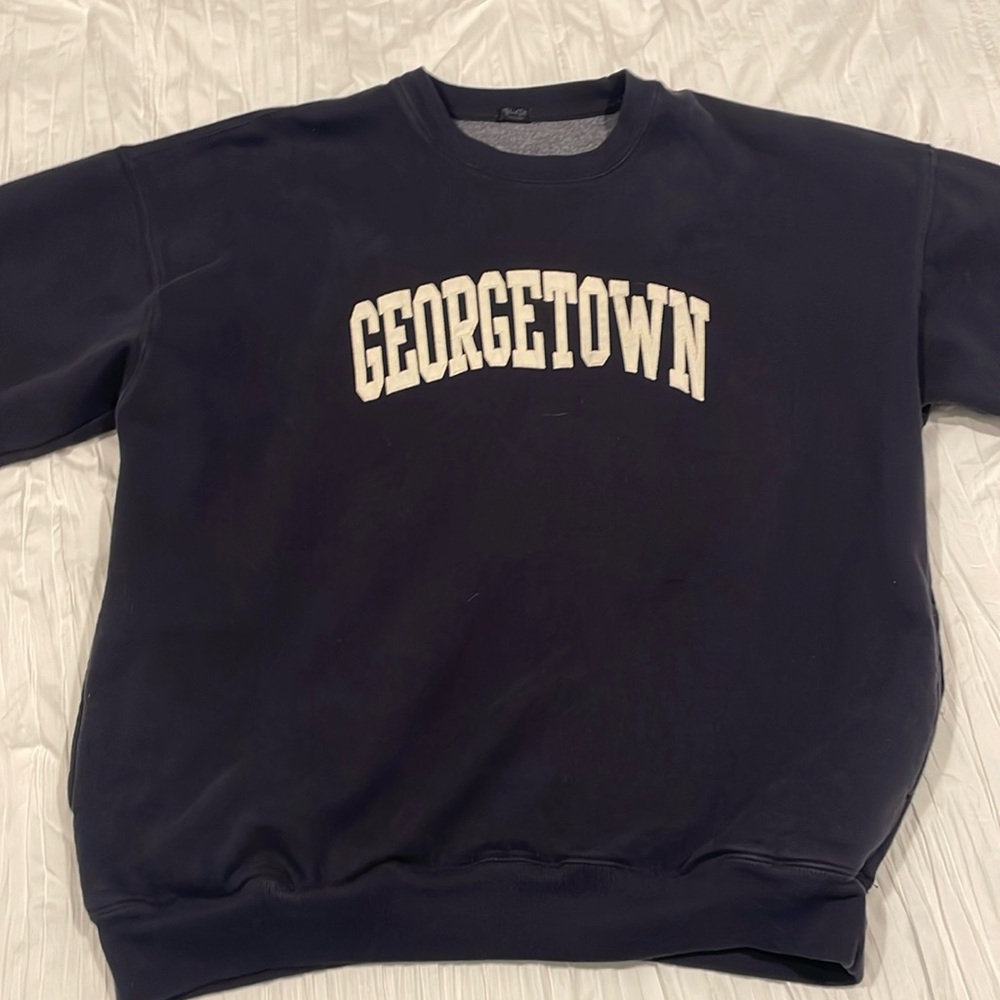 John Gault California Georgetown Navy Blue Crewneck.